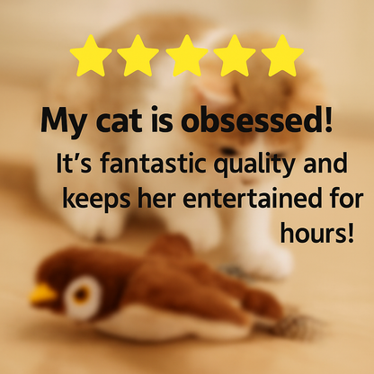 Rechargeable Chirping Bird Toy - Your Cat’s New Best Friend!