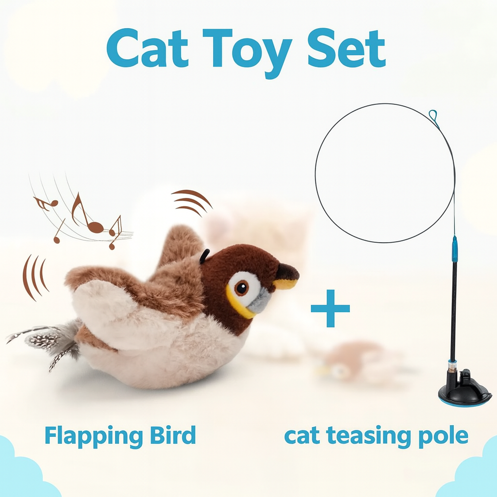 Rechargeable Chirping Bird Toy - Your Cat’s New Best Friend!